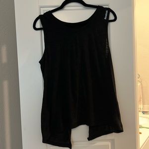 Reebok Cotton Open Back Tank Top Size L
